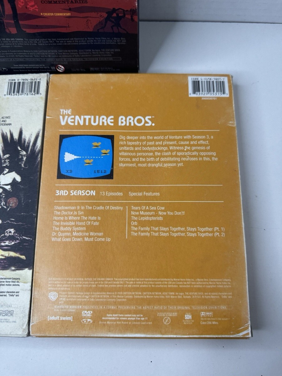 The Venture Bros.: Seasons 1-3 DVD 1 2 3 Adult Swim Adult Comedy