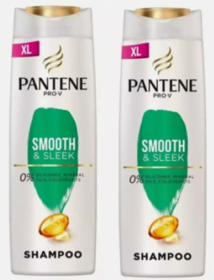 2x Pantene Pro V Shampoo Smooth & Sleek XL für stumpfes und krauses Haar 500ml