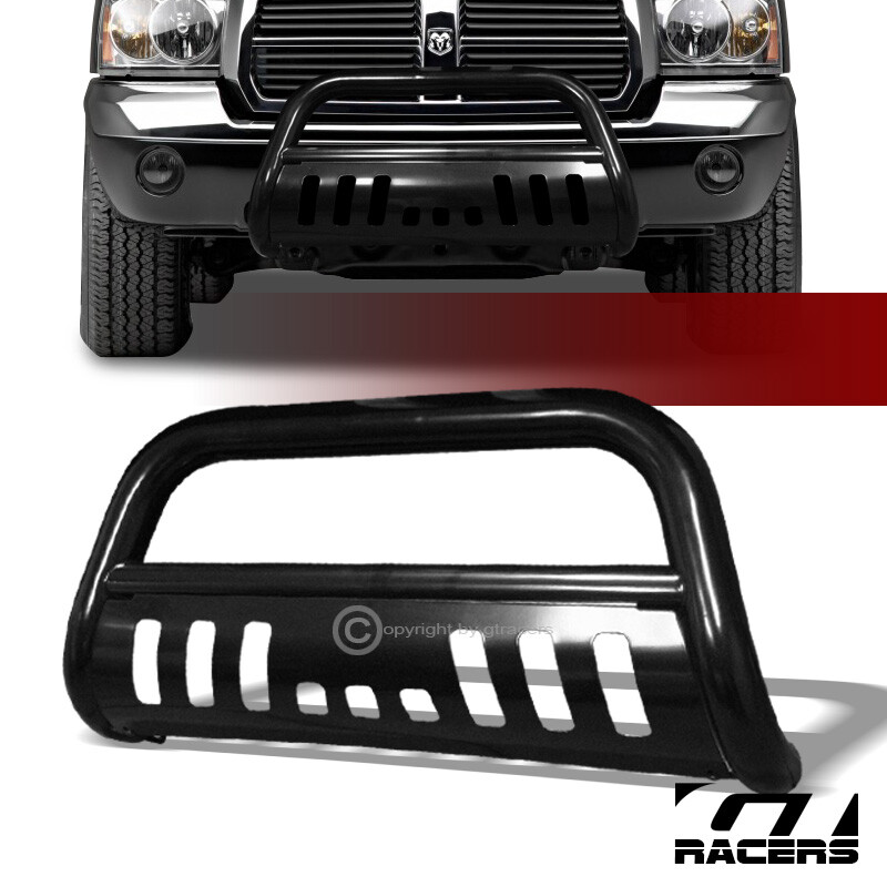 Black Steel Bull Bar Grille Guard For 2005-2011 Dodge Dakota & Mitsubishi Raider - Front Push Bumper, Tubular Design, Lifetime Warranty 4 thumbnail image