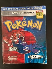 Pok mon Ruby  Sapphire Strategy Guide - Nintendo Power GBA 2003 