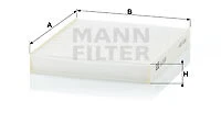 Mann-Filter CU 19 001 filter, cabin air for Kia