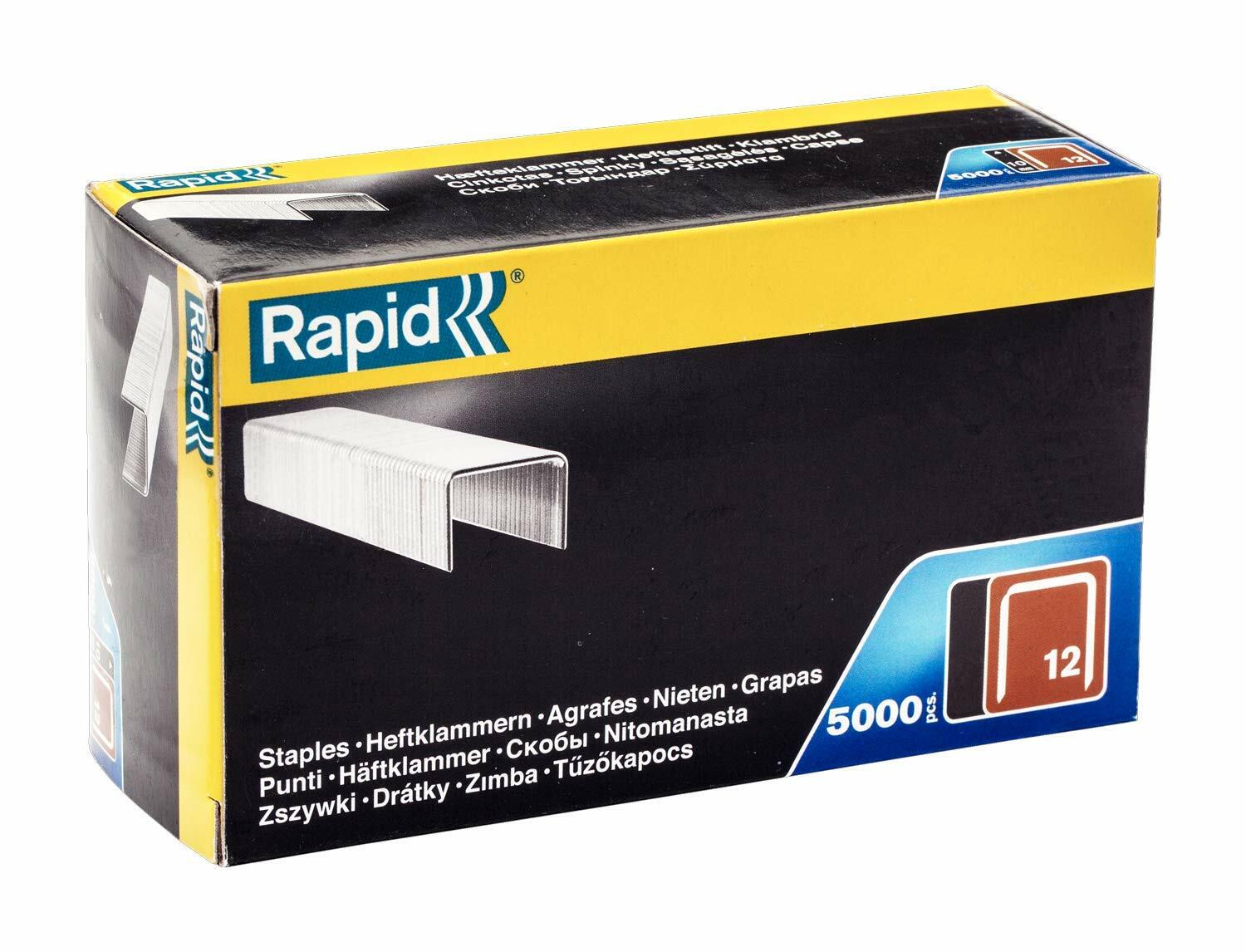 Graffette Rapid 12/16mm 40100522: 5000 Punti Acciaio Zincato per PS141