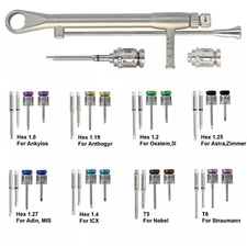 Implant Screwdriver Hex Driver Dental Torque Wrench 3i Astra Zimmer Osstem 1.2
