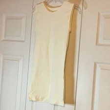 Tees by Tina Seamless Slimming White Tank Top S M L XL One Size Made in USA