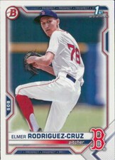 2021 Bowman Draft #BD-37 Elmer Rodriguez-Cruz Boston Red Sox