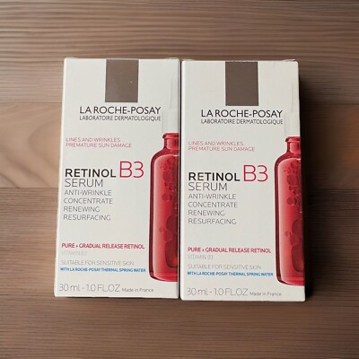 2x La Roche Posay Retinol Serum B3 Anti-Wrinkle Concentrate 1 oz Exp. 01/2028