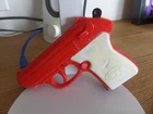 PEZ Gun Candy Red Shooter Pistol Cream Grips 1960s Patent 2.620.061
