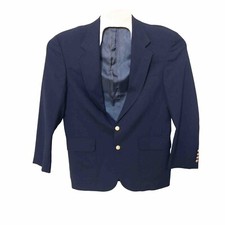 Vintage Lands End Sports Jacket Blazer Mens L/XL See Measurements Made In USA