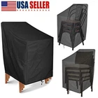 Stackable Patio Chair Cover Waterproof Outdoor Lawn Patio Garden Furniture Cover
