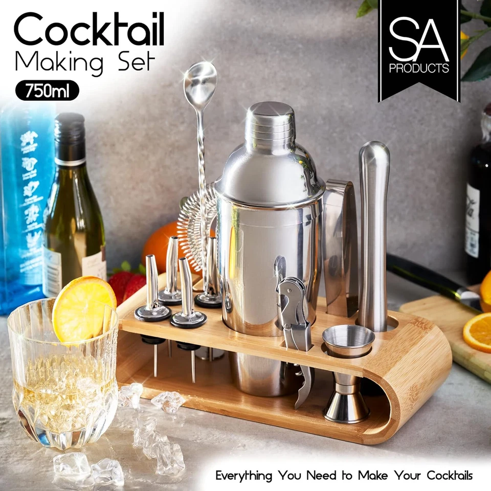 12-teiliges Mixer Getränk Barkeeper Bier Kit Obst Getränke Werkzeuge Cocktail Herstellung Set - Bild 3 von 4