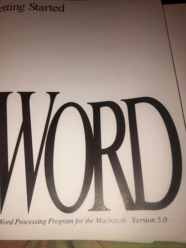 1991 4 Microsoft Word Macintosh Version 5.0 Manuals Word,Graph,Equation Editor - Picture 18 of 19