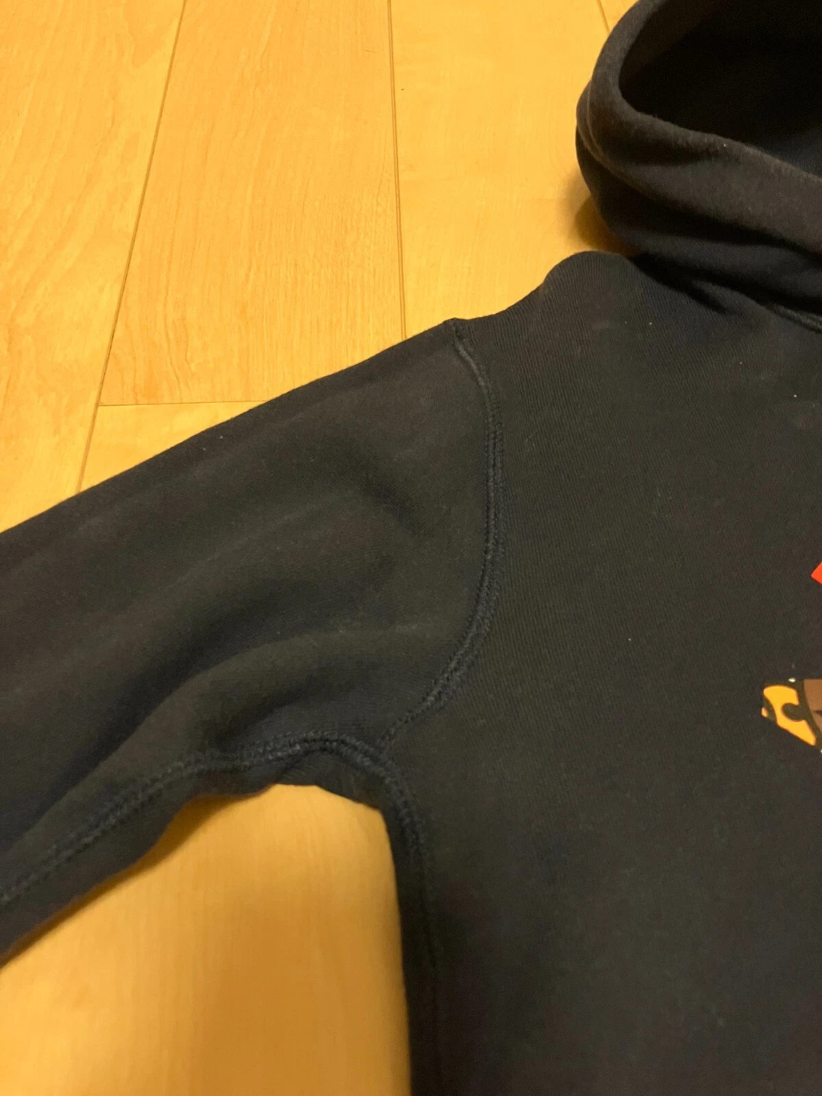 A BATHING APE (BAPE) Felpa con cappuccio manica lunga A BATHING APE BAPE KIDS pullover 130 blu navy cotone