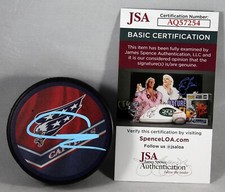 CONNOR MCMICHAEL SIGNED WASHINGTON CAPITALS REVERSE RETRO Puck NHL AUTO +JSA COA