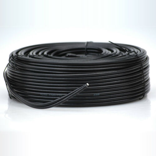 25m Black Twin Shotgun Satellite Coax Cable Coaxial For Sky Plus HD TV Freesat - Picture 1 of 4