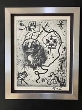 🔥Joan Miro | Vintage 1958 Signed  Print | Mounted and Framed | Buy it Now!!