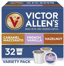 Victor Allen's Coffee, Light Roast, 32 Count, Keurig K-Cup Brewers,Select Flavor