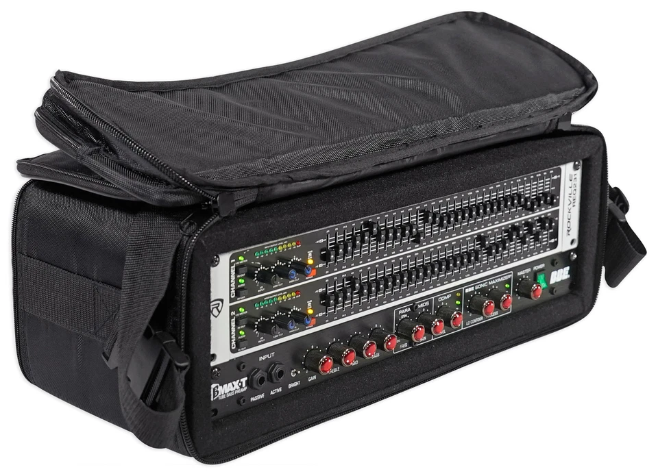 Rockville RRB30 3U Rack Bag Double-Sided Case with 12" Depth + Shoulder Strap - Image 3 of 4
