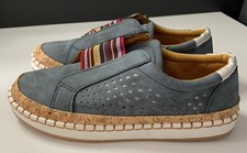 women  s Moccasin loafers Blue gray shoes Unbranded Or Sized