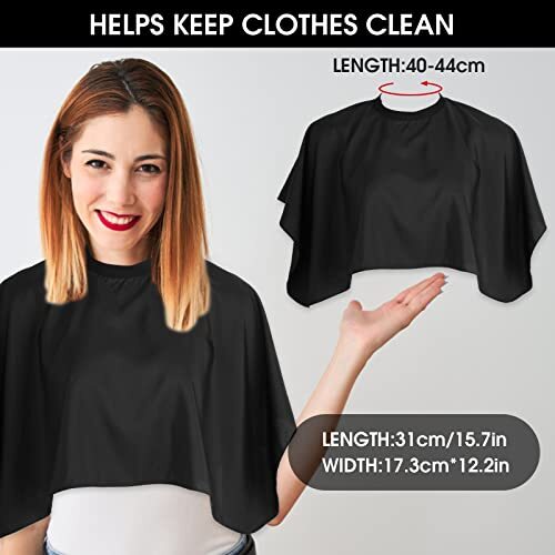 Waterproof Hair Dye Cape Short Barber Cape Waterproof Salon Hair Cutting Cape... eBay