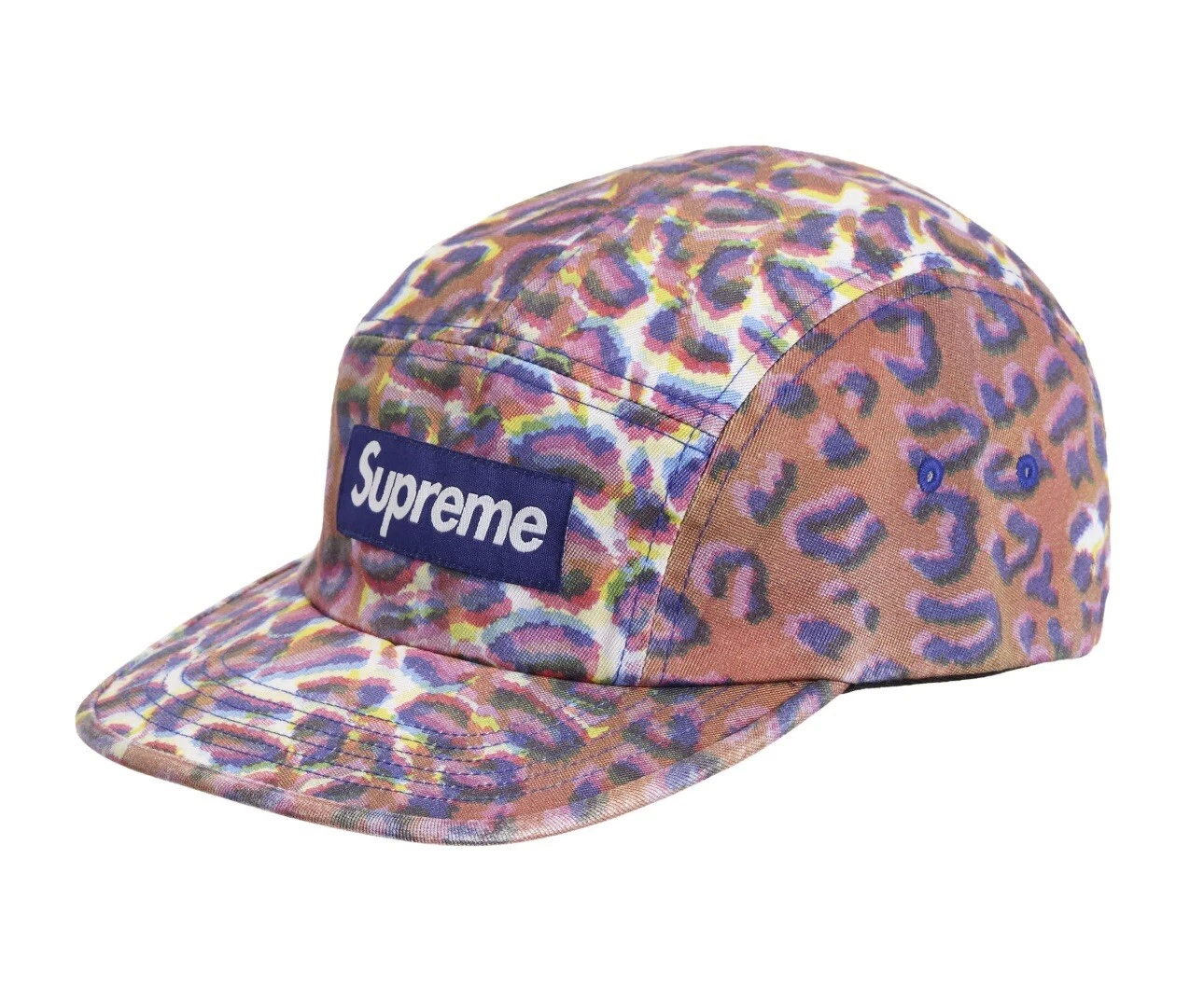 Casquette de camp en sergé chino lavé Supreme léopard FW24 Supreme New York 2024 NON OUVERTE