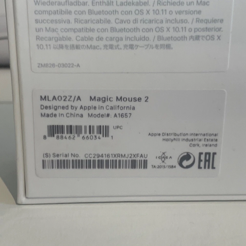 🟢 Apple Magic Mouse 2 Wireless White Silver iMac Macbook Sealed 100% Original - Image 3 of 4
