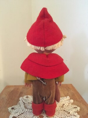 Sandmnnchen  ザントマン 赤マント28cm 東ドイツDDR Sandman, German Sandmaennchen, East Germany/GDR Rare Vintage