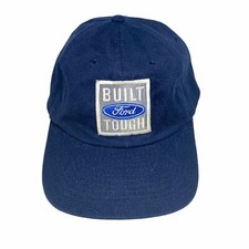 Vintage Headmost Built Ford Tough Cap Blue Snapback Embroidered Logo Dad Hat