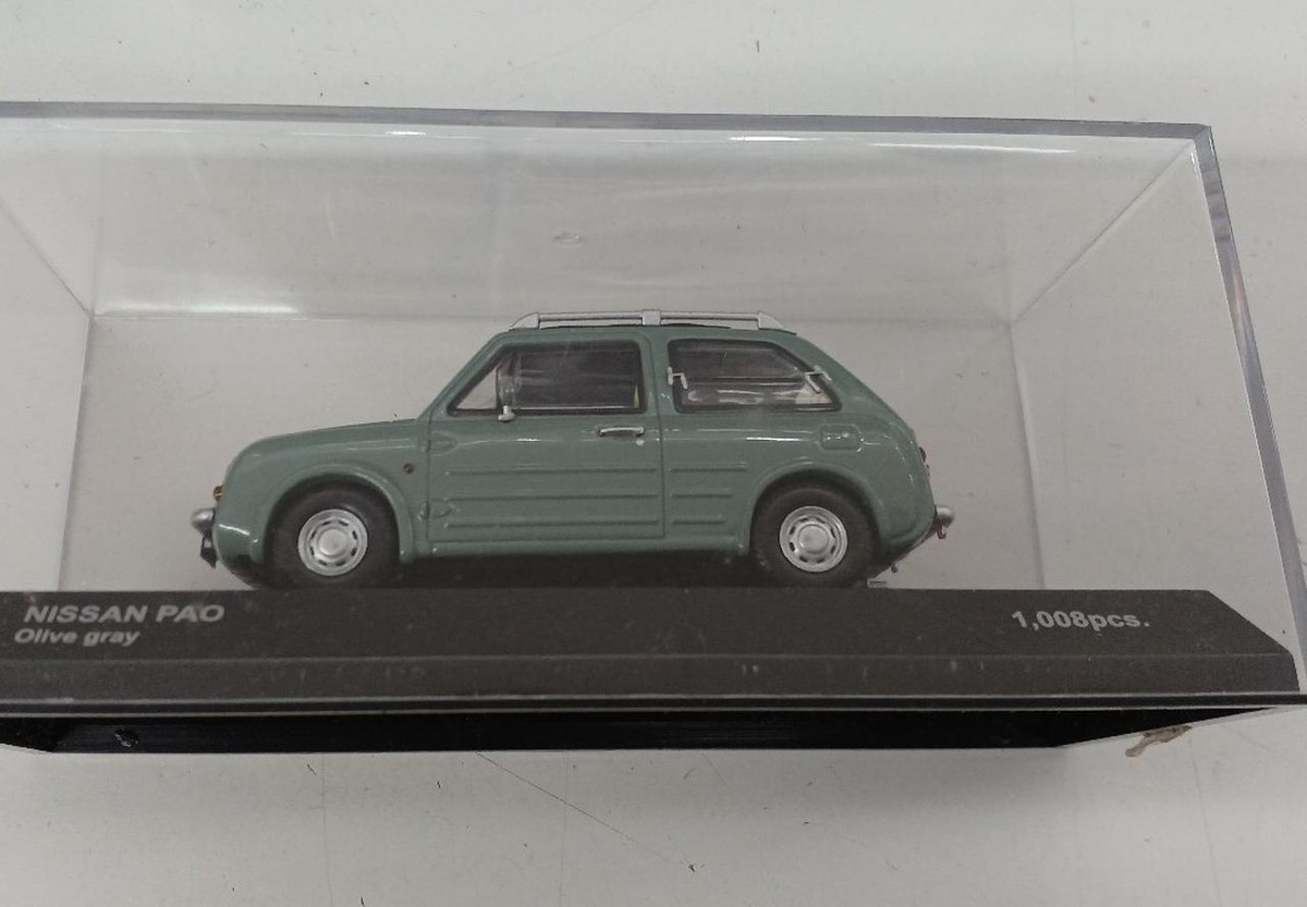 NISSAN MODEL CAR COLLECTION KWAM3 02004 PAO Canvas Top Olive Gray 