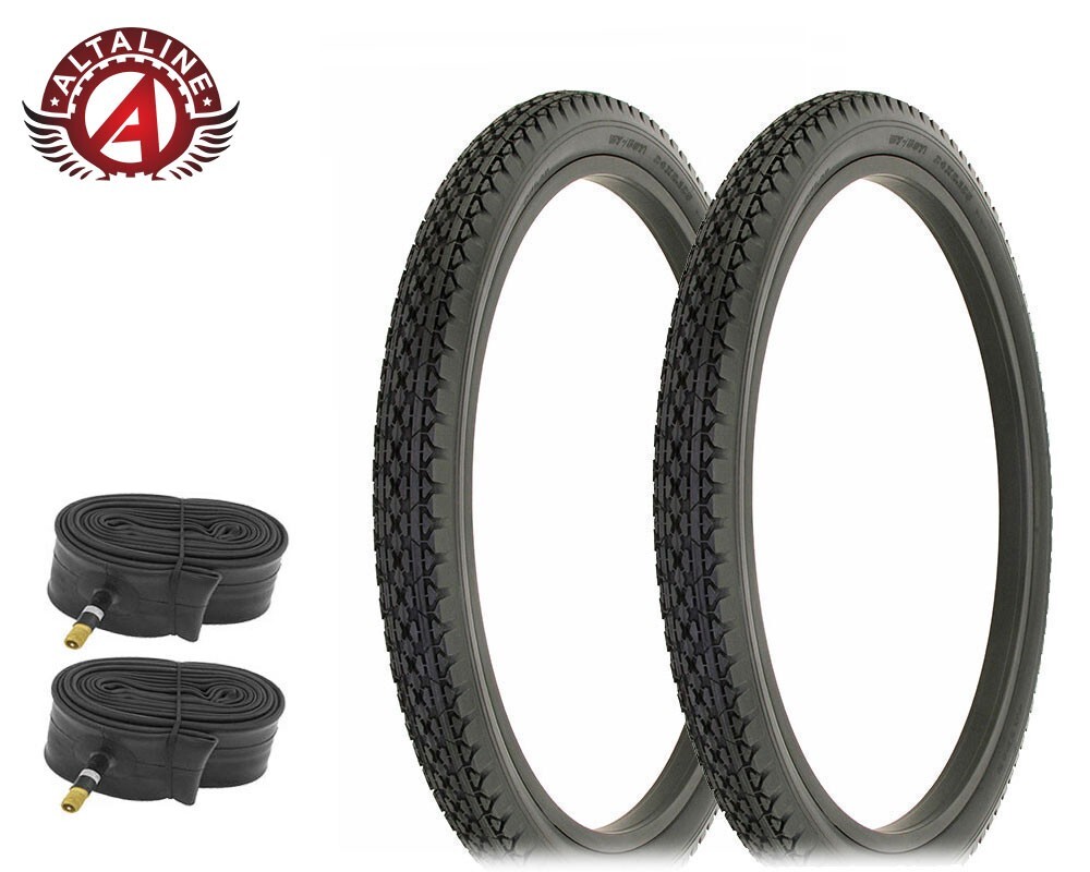 ALTALINE BICYCLE WIRE BEAD TIRES 24x2.125 HEAVY DUTY DIAMOND MANY COLORS W/TUBES