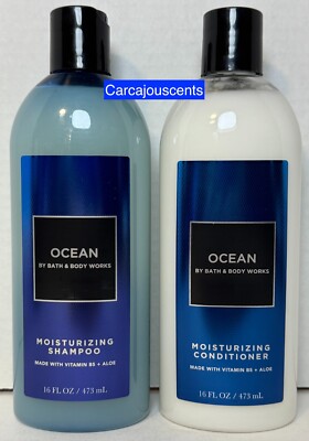 Bath & Body Works OCEAN Shampoo & Conditioner with Aloe, Vitamins E & B5