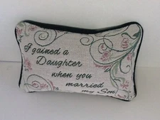 I Gained A Daughter When You Married My Son Tapestry Throw Pillow Word Afghan