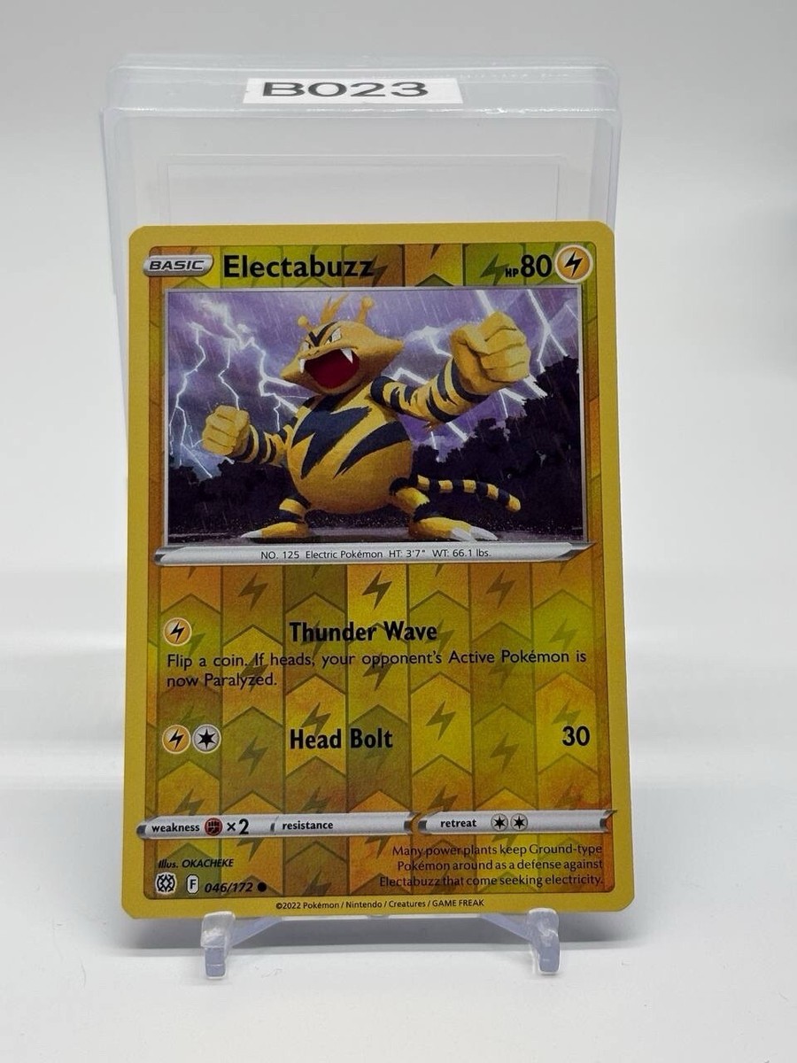Pokémon TCG Card Brilliant Stars Electabuzz 46/172 Common Reverse