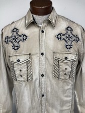 ROAR SIGNATURE TORCH SHIRT TAN EMBROIDERED BU...