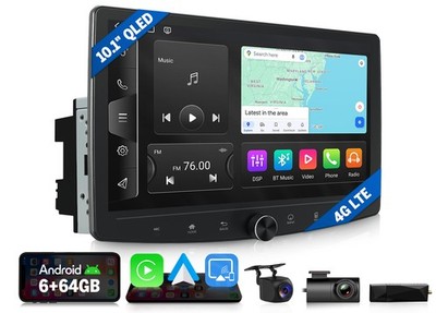 DAB+CAM+DVR+Eonon 10.1'' Android 13 8Kern Autoradio 2 DIN GPS NAVI CarPlay 4G LTE