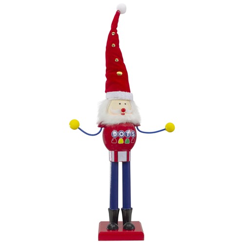 Northlight 16.75" Red Blue Dots Wood Christmas Nutcracker Figure - Picture 4 of 5