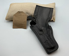 SAFARILAND BLACK BASKET WEAVE LEATHER HOLSTER 10A SIZE COLT / SMITH & WESSON — photo 2