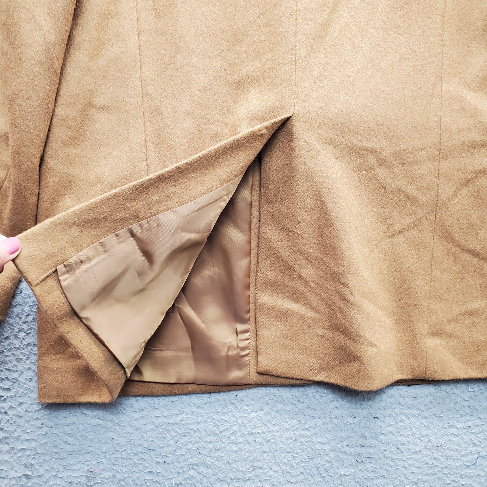 Talbots Blazer Jacket Womens 8 Brown Wool Woven Single-Breasted Notch Lapel EUC