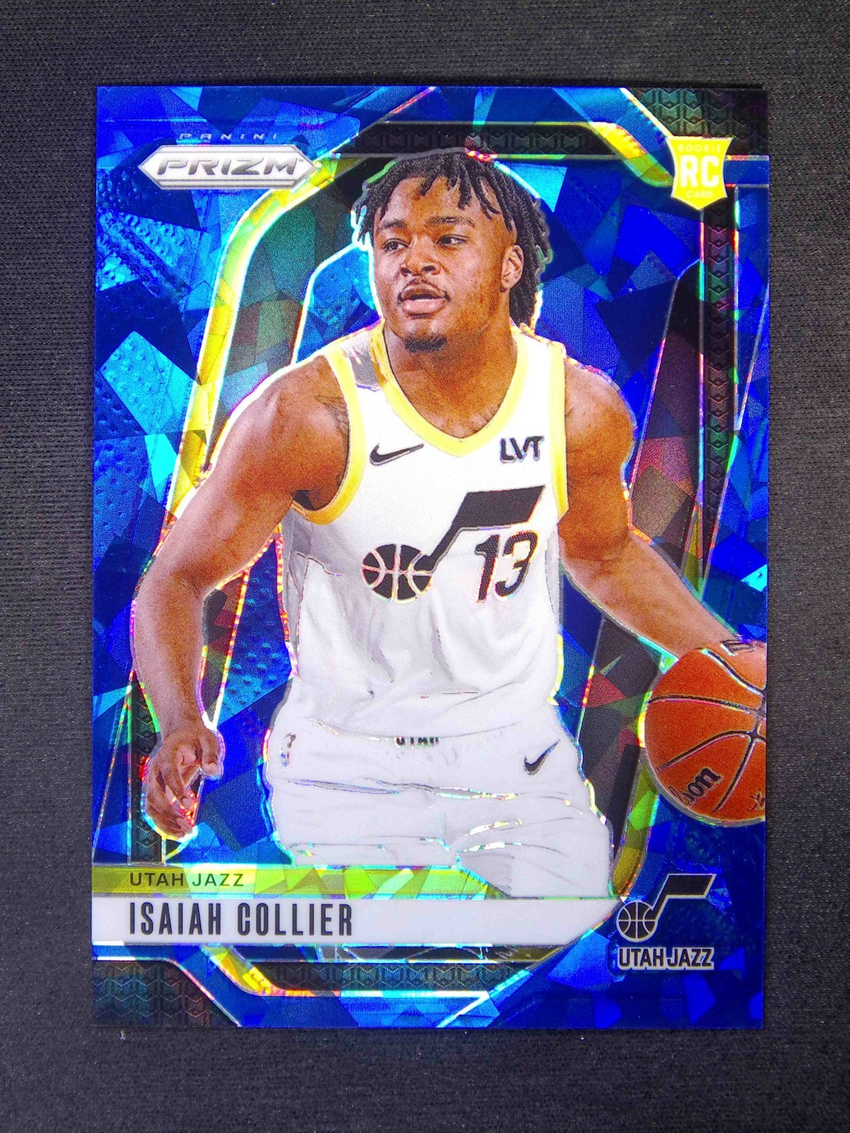 2024-25 Panini Prizm Isaiah Collier #227 RC Rookie Blue Ice /125