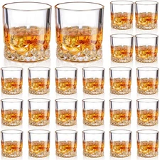 24 Pcs Shot Glasses Bulk 3.5 Ounce Small Liquor and Spirit Glasses Heavyweigh...