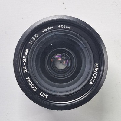 MINOLTA MD ZOOM 24-35mm f/3.5 Wide Angle Zoom Lens Japan