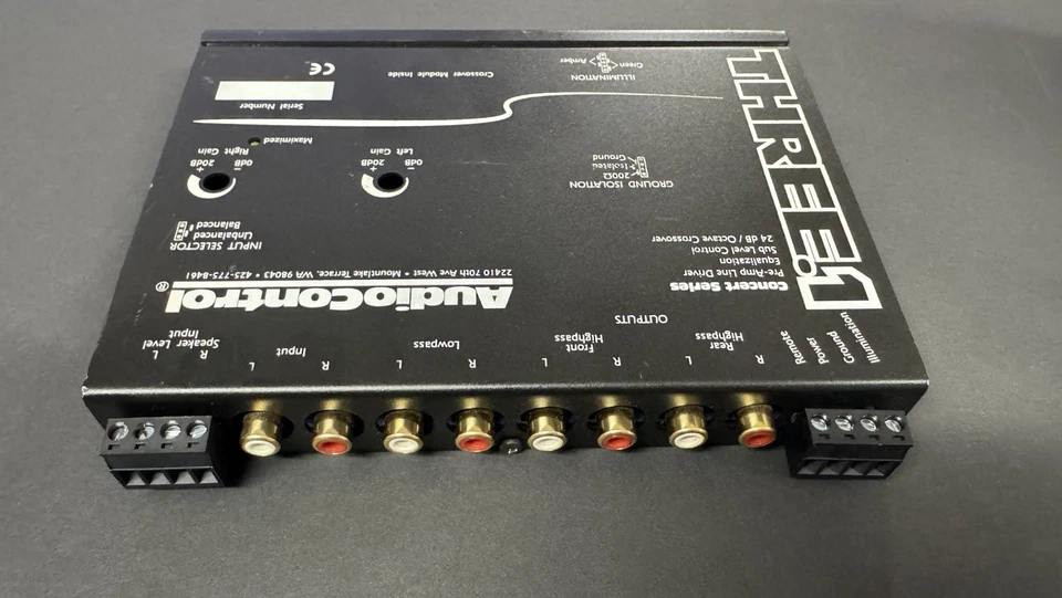 Audiocontrol Three.1 Car Audio EQ 4 Band Equalizer 24db Crossover Aux 13 Volts - Image 2 of 4