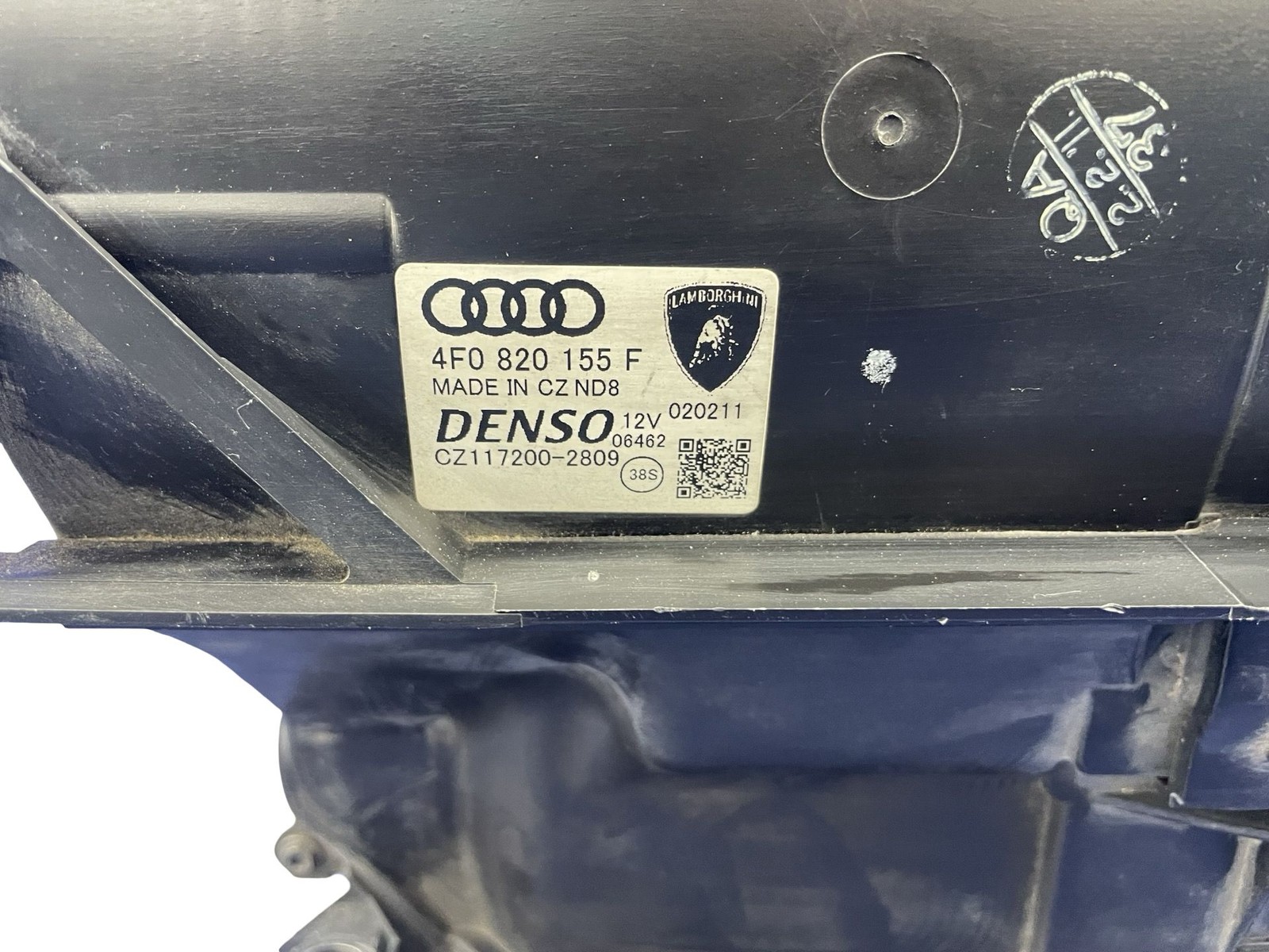 2008-2015 AUDI R8 TYPE 42 AC HEAT HVAC BLOWER MOTOR FAN HOUSING BOX 4F0820155F