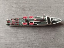 Schiffsminiatur Metall 1:1250 Risawoleska Wappen von Hamburg Rarität