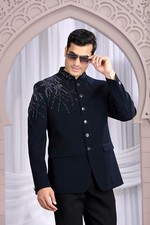 Indian Mens Designer Wedding Bollywood Wear Traditional Jodhpuri Bandhgala Top