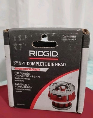 #ad #ad RIDGID 3 4#x27; NPT Complete Die Head Model No. 00 R Cat No. 36895 New in Box New $89.00