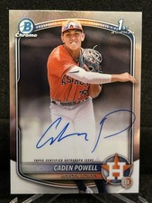 Caden Powell 2025 Bowman Chrome Bowman 1st Prospect Auto. Astros