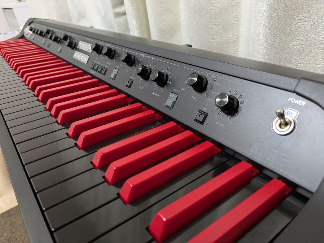 Korg SV-1 73-Key Stage Piano Reverse Red Keyboard | eBay