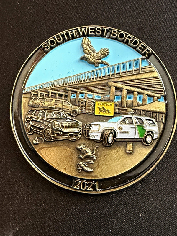 2021 U.S. Border Patrol Southwest Border federal police challenge Coin