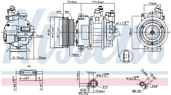 Nissens Kompressor, Klimaanlage 89421 Für Vw - Bild 3