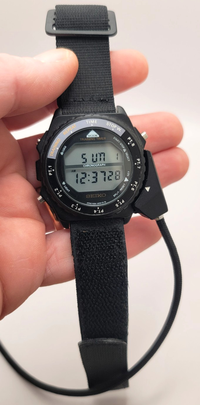 Timer Training Rare Future" SEIKO The Quartz Men's Vintage Very To "Back Watch - vintagewatches.pk